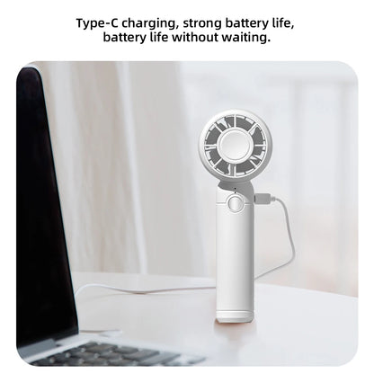 2025 USB Mini Fan Rechargeable Mini Fan Portable Handheld Cooling Fan for Office Travel outdoor camping - Merit Sell