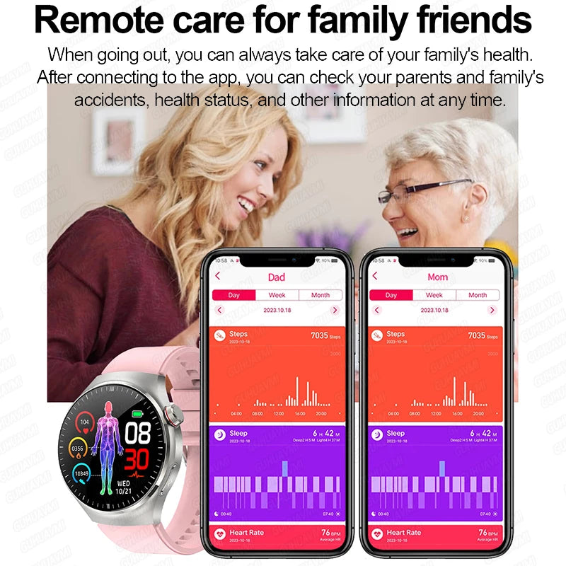 2026 New ECG+PPG Health Traker Smart Watch Blood Lipids Uric Acid Clock Blood pressure Bluetooth Call Body Monitoring smartwatch - Merit Sell