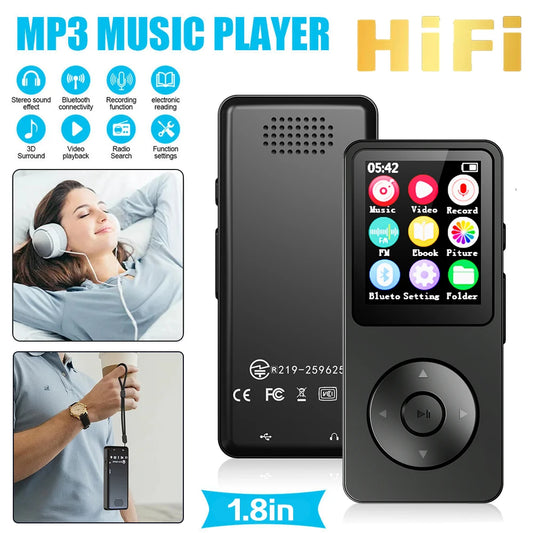 2026 New MP3 Player Type-C Portable Walkmen Bluetooth 5.4 Music Player Support E-Book Recording FM Radio For Sports Walkmen - Merit Sell