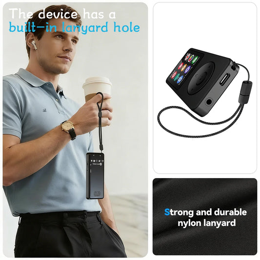 2026 New MP3 Player Type-C Portable Walkmen Bluetooth 5.4 Music Player Support E-Book Recording FM Radio For Sports Walkmen - Merit Sell