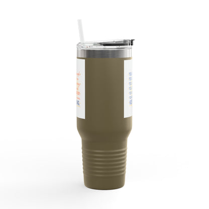 40oz Insulated Travel Mug — "You Are Enough" Motivational Tumbler