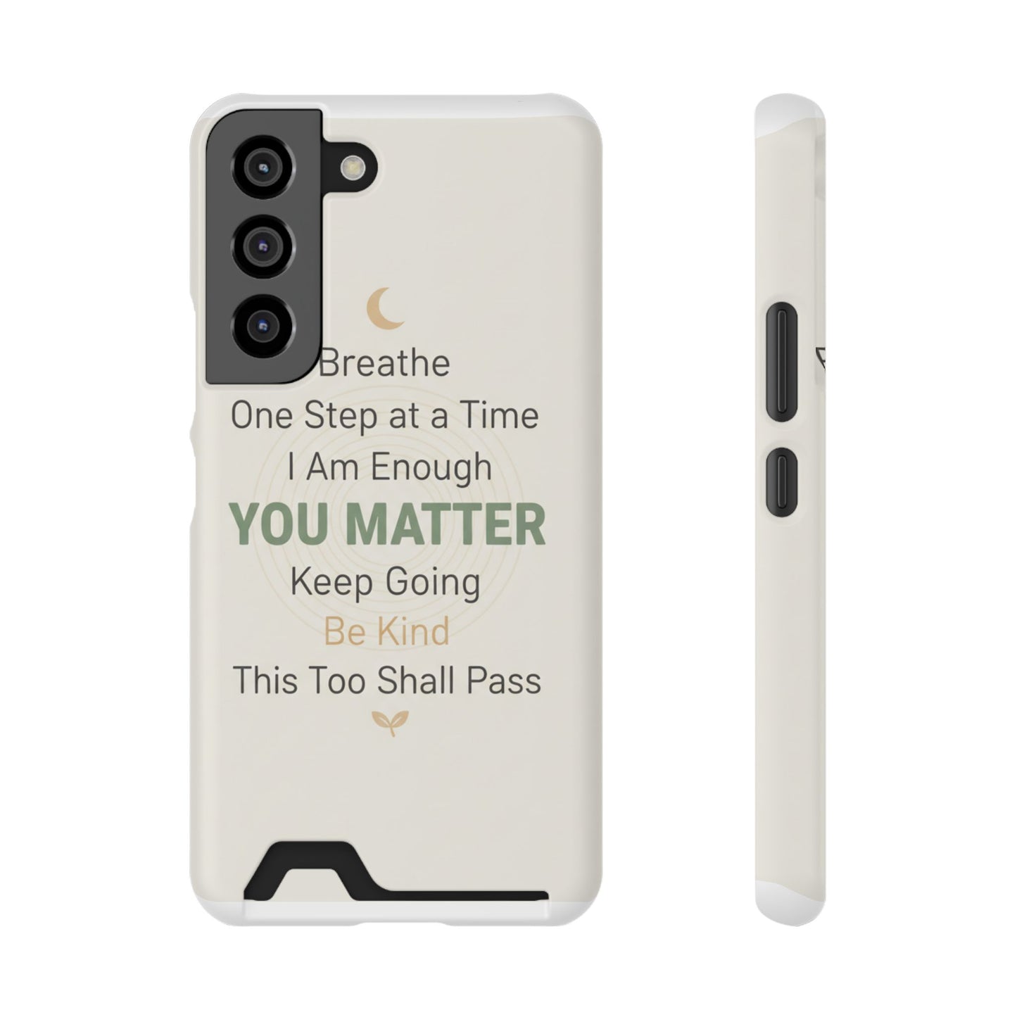 Phone Case — 'You Matter' Card-Holder Phone Case | Motivational Self-Care Quote