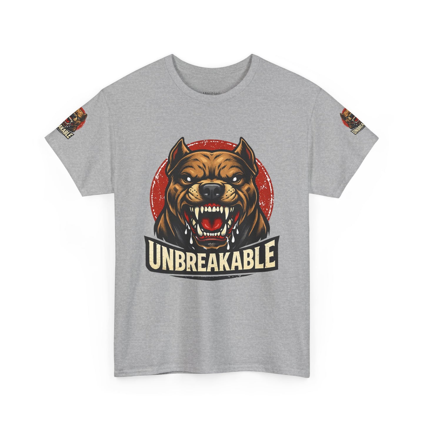 Unbreakable Pitbull Tee — Fierce Dog Graphic T-Shirt