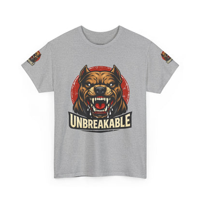 Unbreakable Pitbull Tee — Fierce Dog Graphic T-Shirt