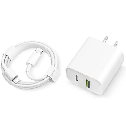 20W Fast Charger For iPhone 13 mini 12 11 pro 14 Pro Max Plus X XR XS USB Type C Fast Charging Charger Cable Accessories - Merit Sell