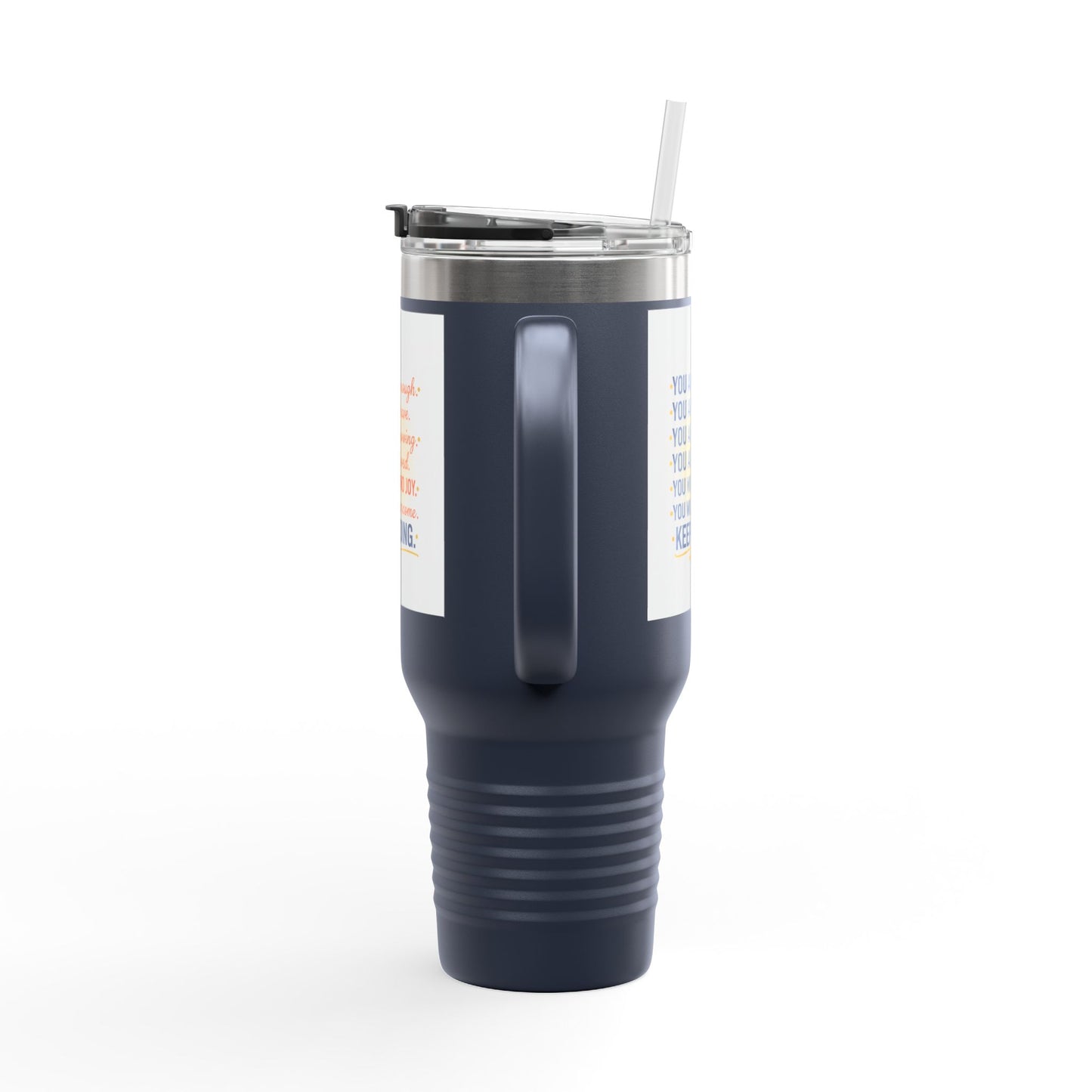 40oz Insulated Travel Mug — "You Are Enough" Motivational Tumbler