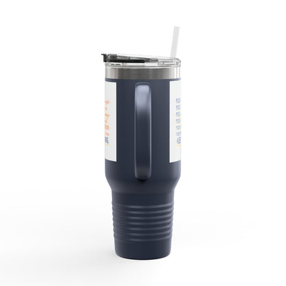 40oz Insulated Travel Mug — "You Are Enough" Motivational Tumbler