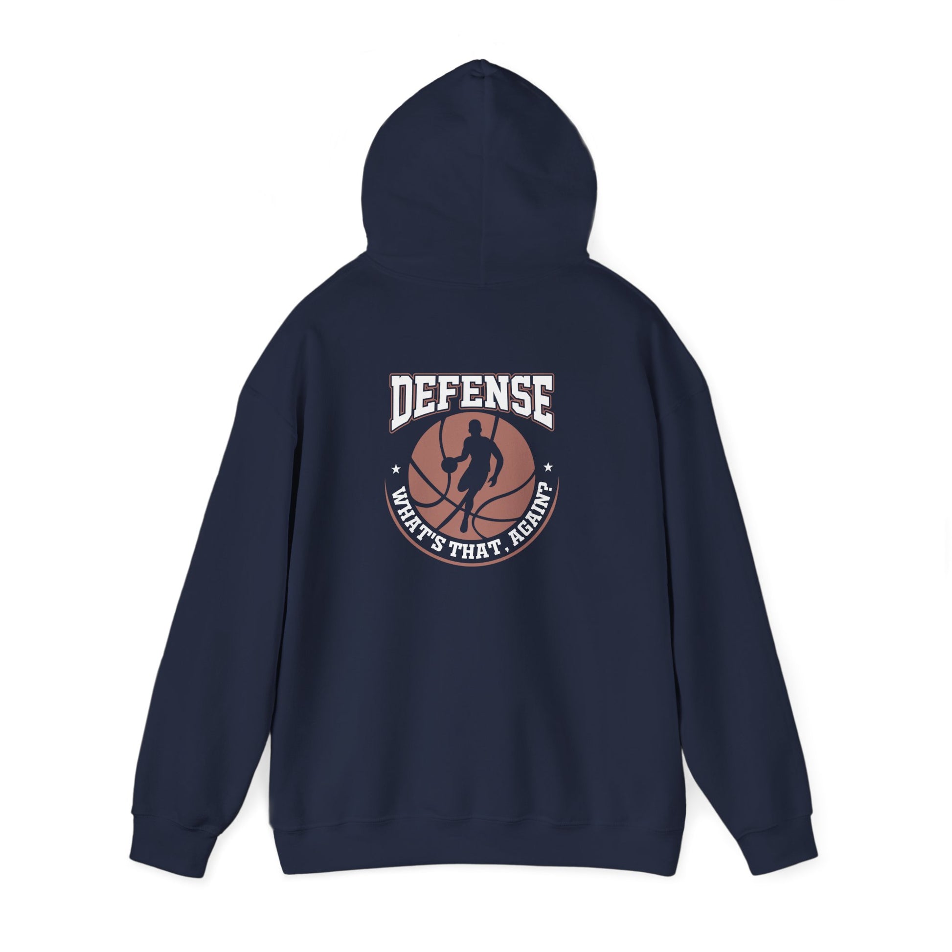 Defense Basketball Hoodie – "Defense What's That Again?" Graphic Pullover - Merit Sell