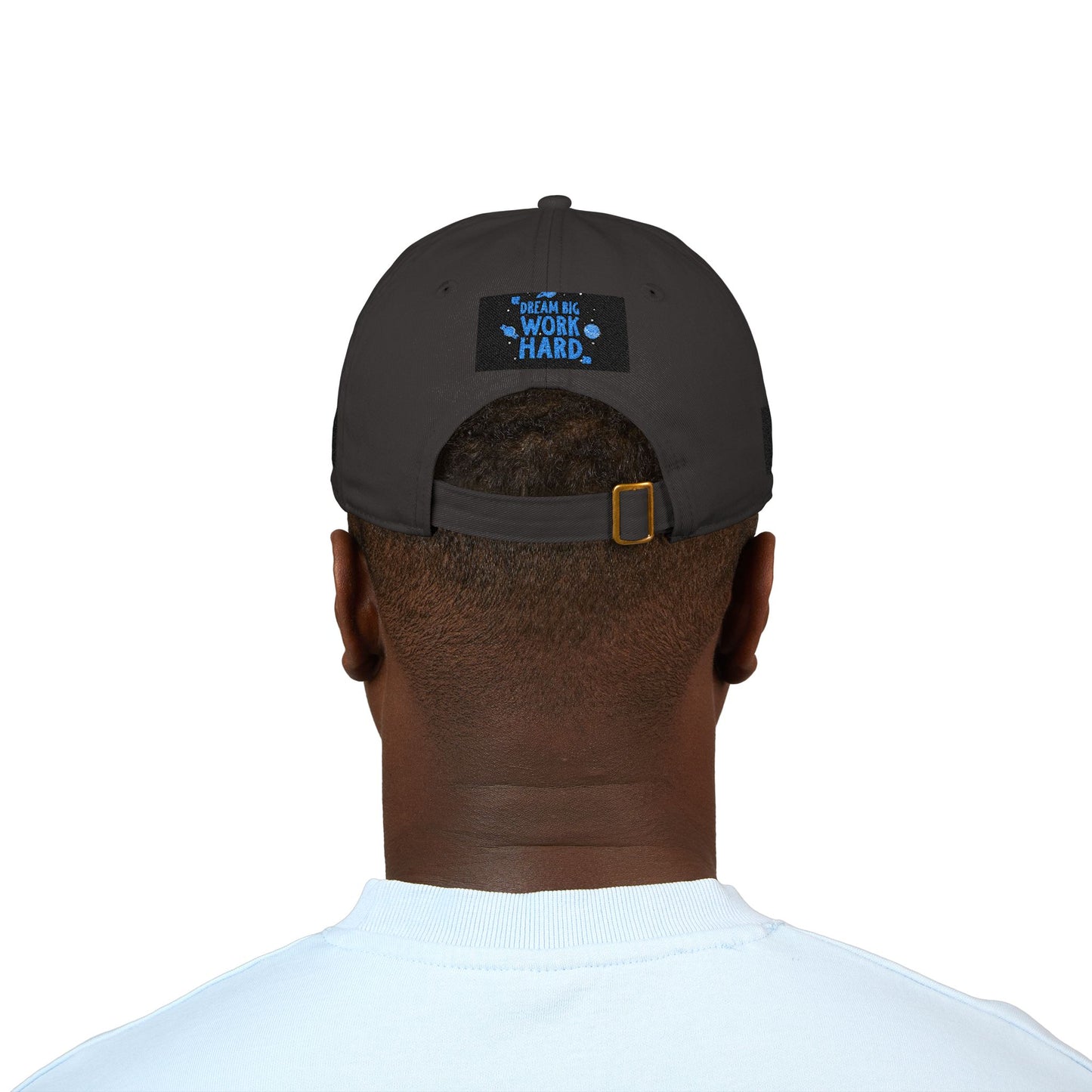 Organic Embroidered Baseball Cap — Dream Big Work Hard