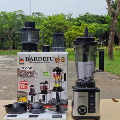 220V- 3L 6 in 1 Blender Stainless Steel Large Capacity Cut Vegetables and Shreds Icebreaker Salad Grinder Meat Grinder Juicer - Merit Sell