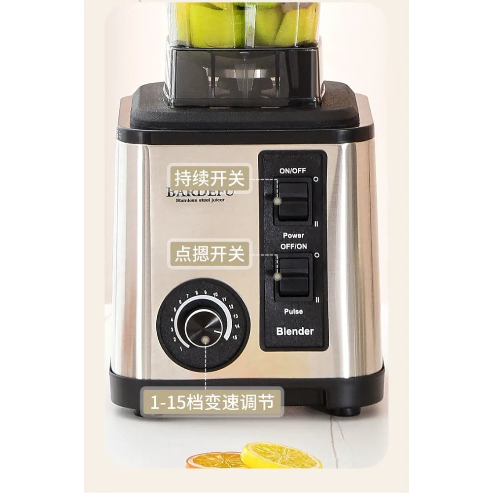 220V- 3L 6 in 1 Blender Stainless Steel Large Capacity Cut Vegetables and Shreds Icebreaker Salad Grinder Meat Grinder Juicer - Merit Sell
