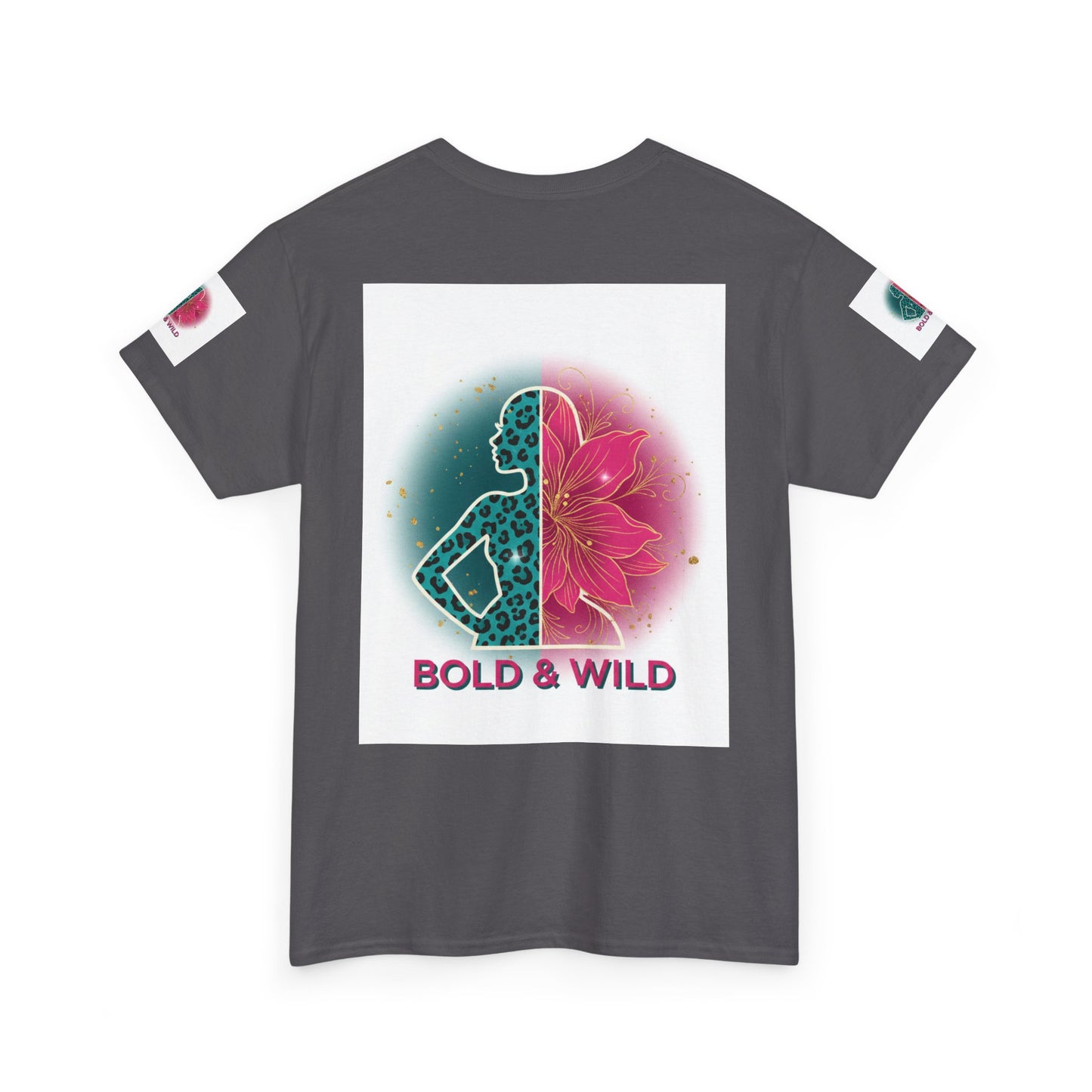 Bold & Wild Graphic Tee — Floral Silhouette Women’s Empowerment T-Shirt