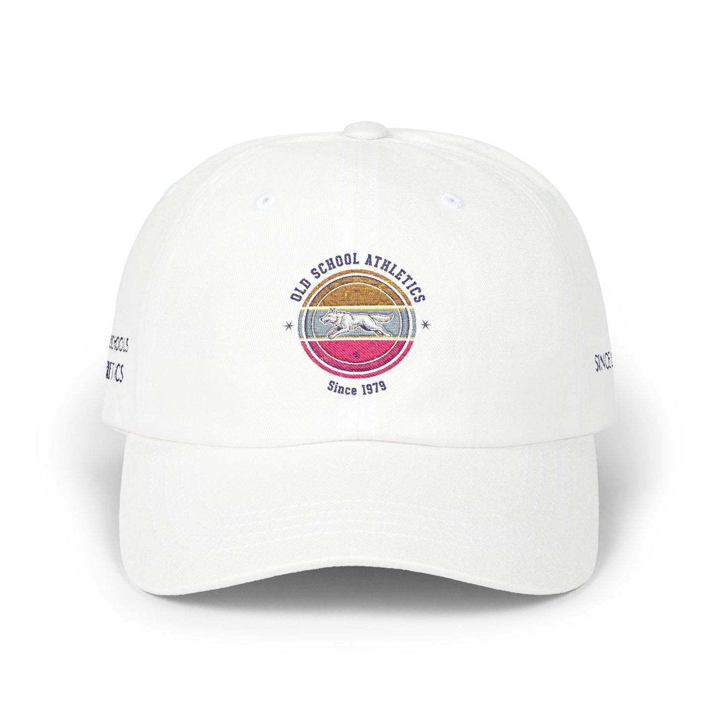 Vintage Sunset Dad Cap — Old School Athletics "Since 1979" Embroidered Hat