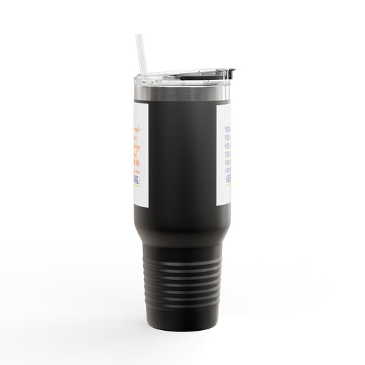 40oz Insulated Travel Mug — "You Are Enough" Motivational Tumbler - Merit Sell