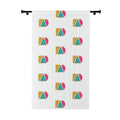 Geometric Color Block Curtain Panel — Modern Mid-Century Window Drapery