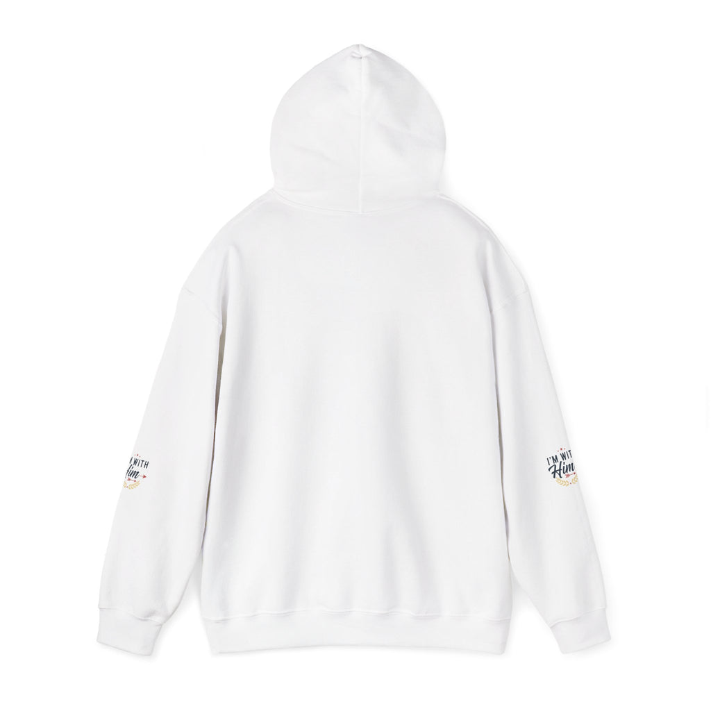 I'm With Him Hoodie — Couples Arrow Design