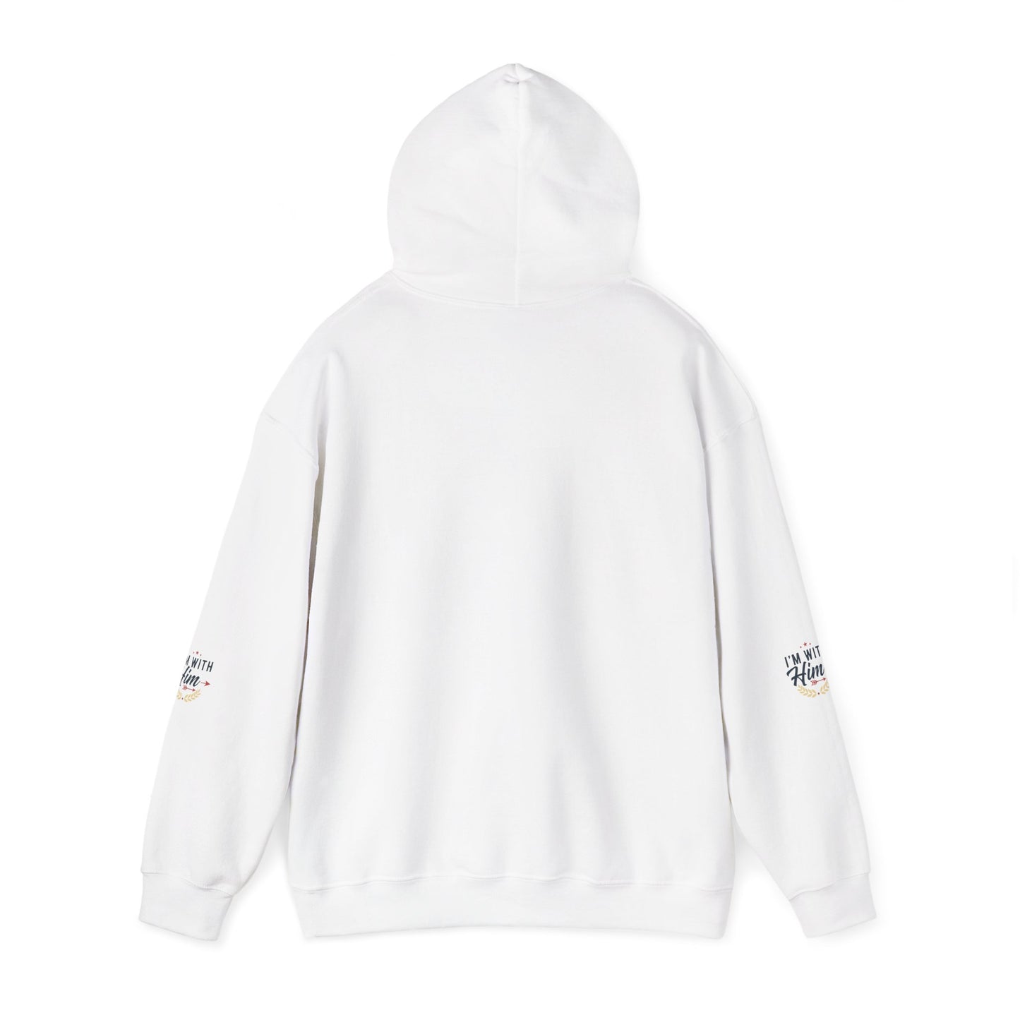 I'm With Him Hoodie — Couples Arrow Design