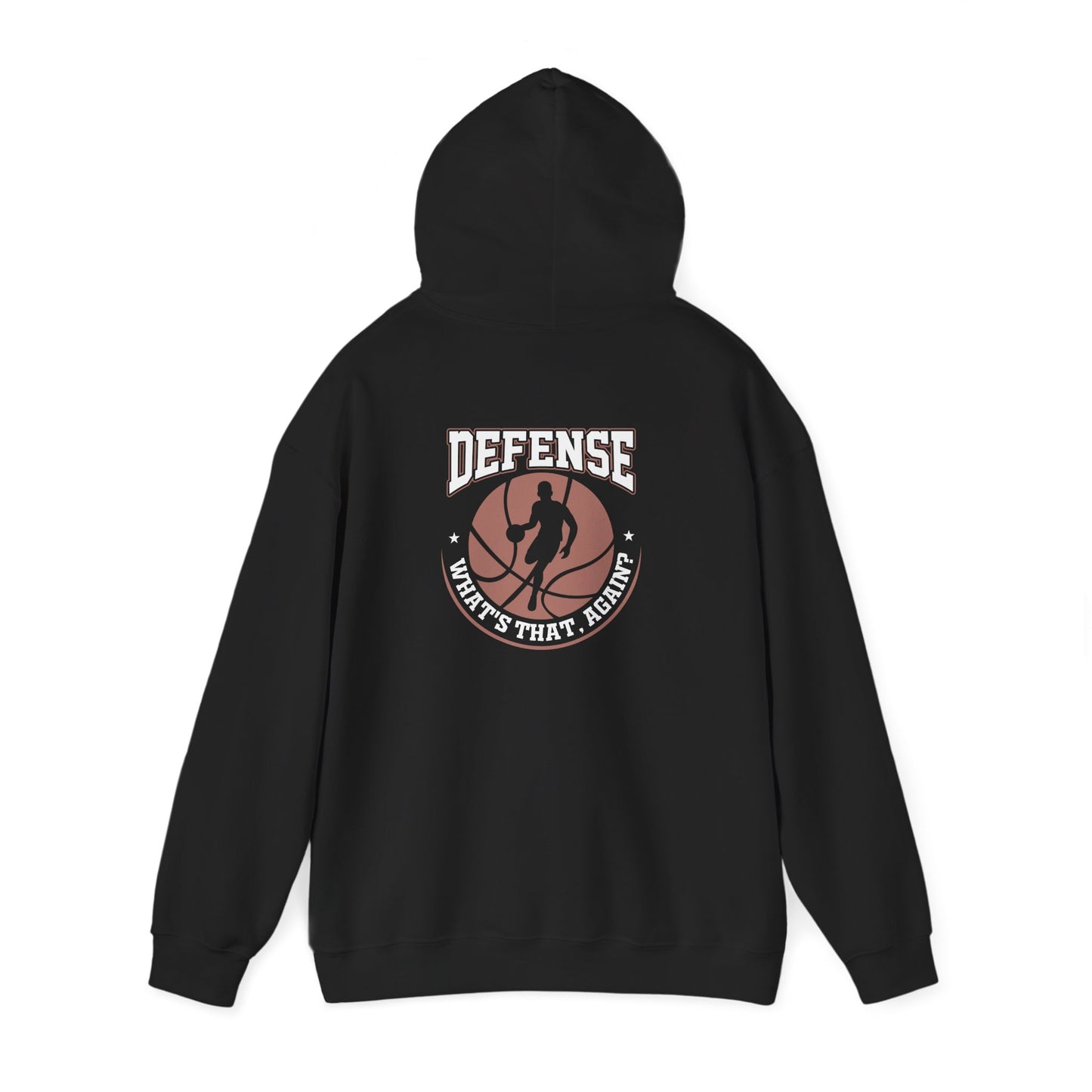 Defense Basketball Hoodie – "Defense What's That Again?" Graphic Pullover - Merit Sell