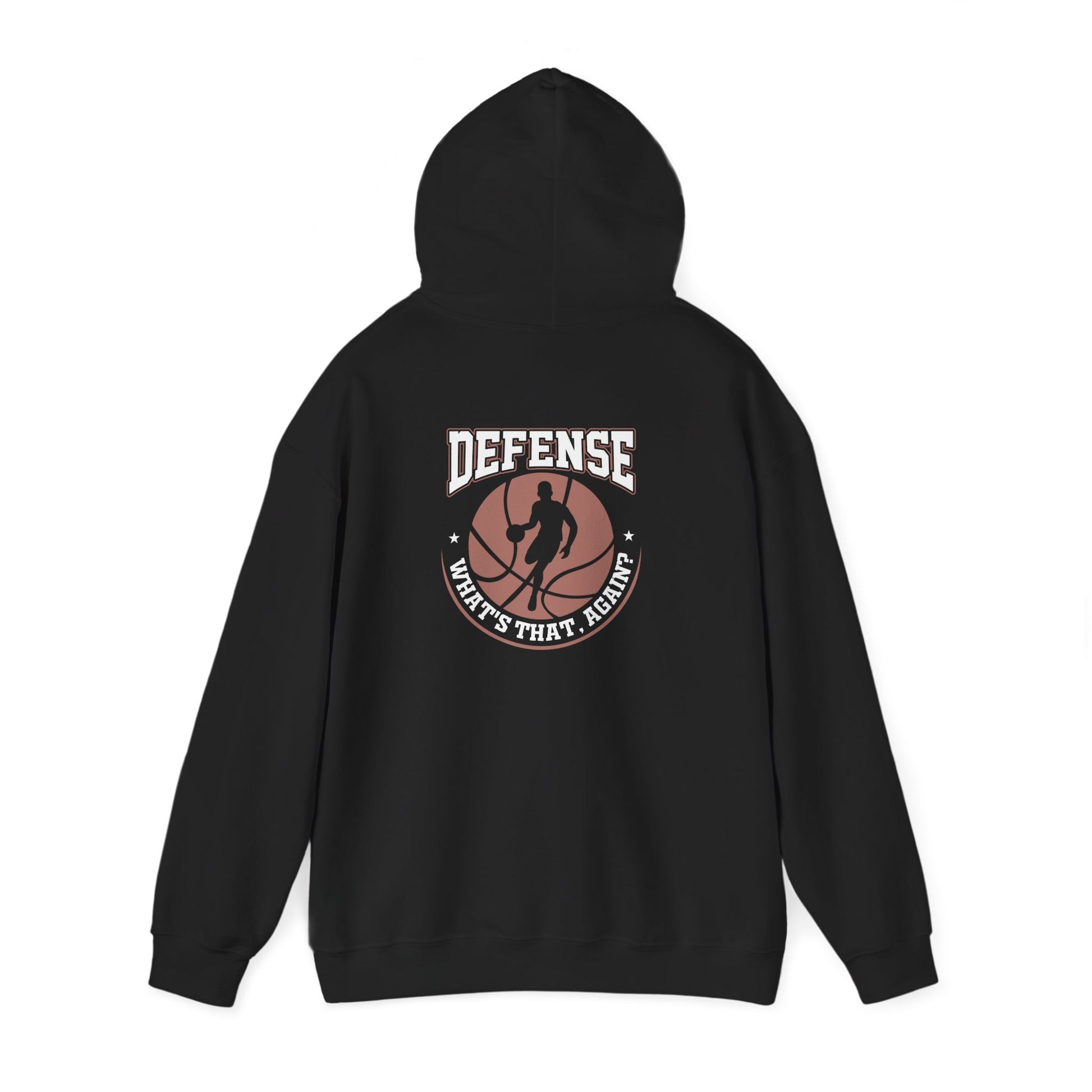 Defense Basketball Hoodie – "Defense What's That Again?" Graphic Pullover - Merit Sell