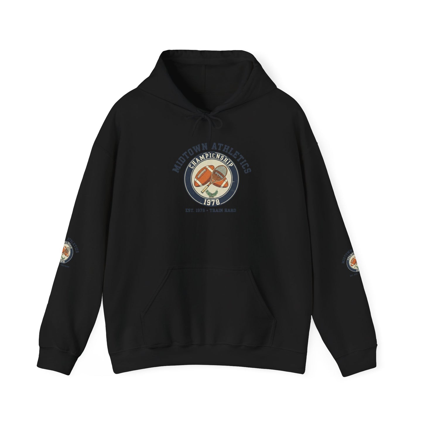 Athletic Hoodie — Midtown Athletics '78 Vintage Running Club Sweatshirt