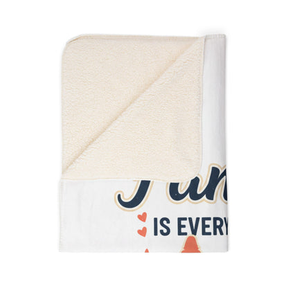Family Is Everything Sherpa Blanket — Cozy Fleece Gift for Parents & Kids