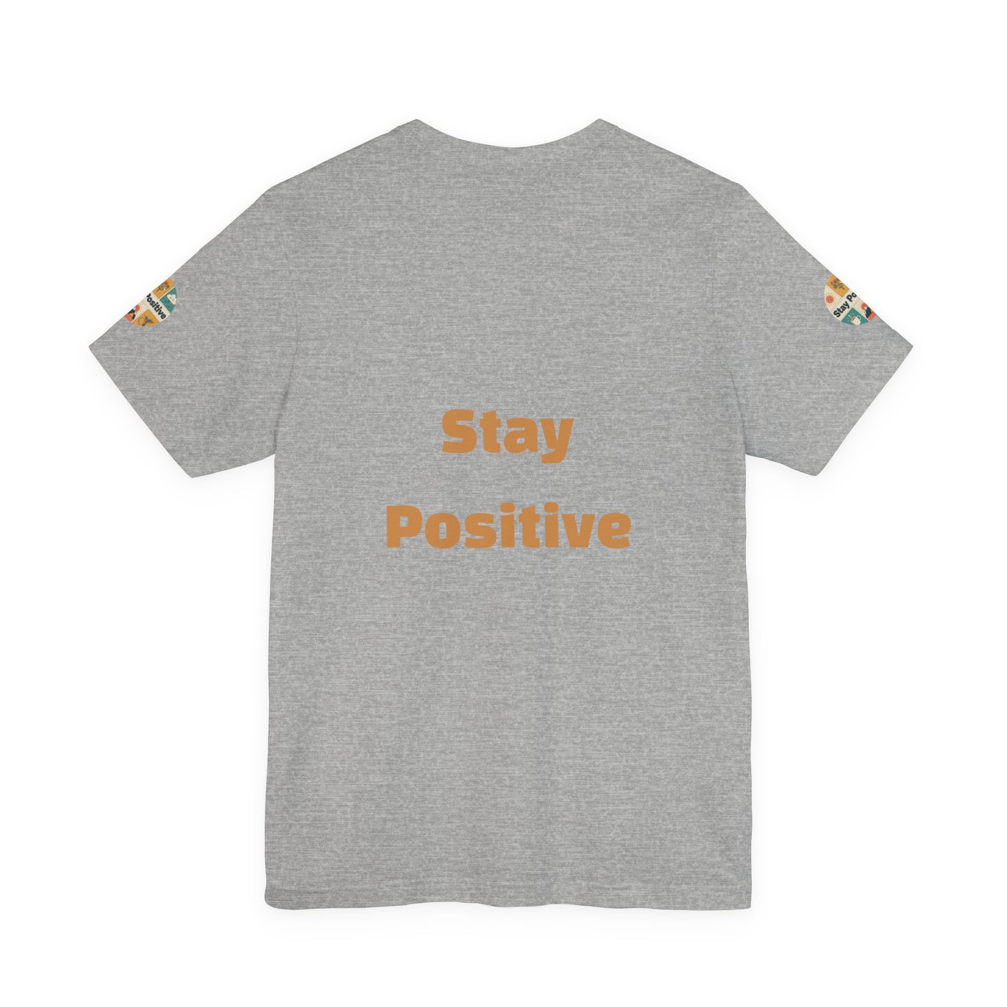 Stay Positive Graphic Tee — Retro Sunshine Inspirational T‑Shirt