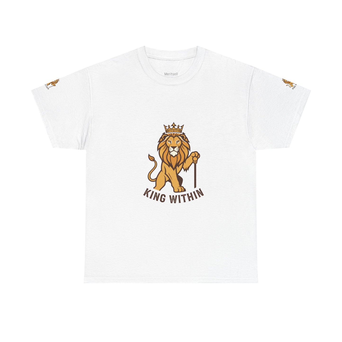King Within Lion T-Shirt — Crowned Lion Graphic Tee