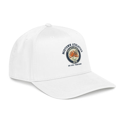 Mid Profile Baseball Cap — Midtown Athletics Vintage Basketball Logo Cap