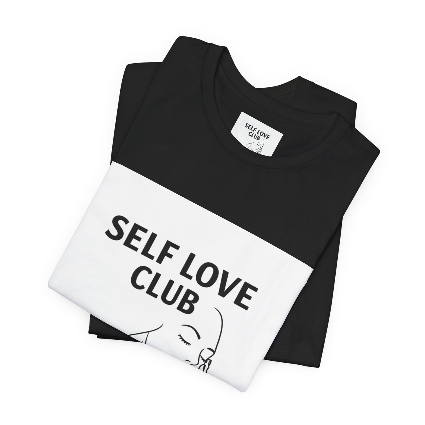 Self Love Club Tee — Minimal Line Art Women’s Wellness T-Shirt