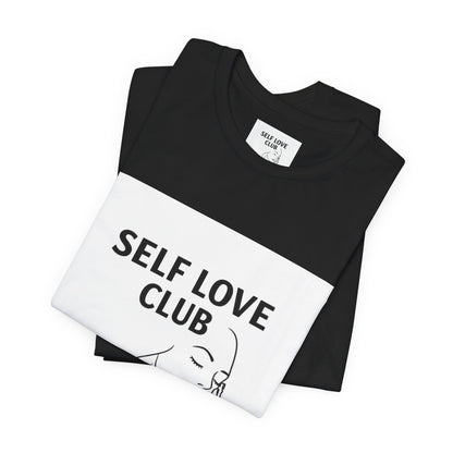 Self Love Club Tee — Minimal Line Art Women’s Wellness T-Shirt