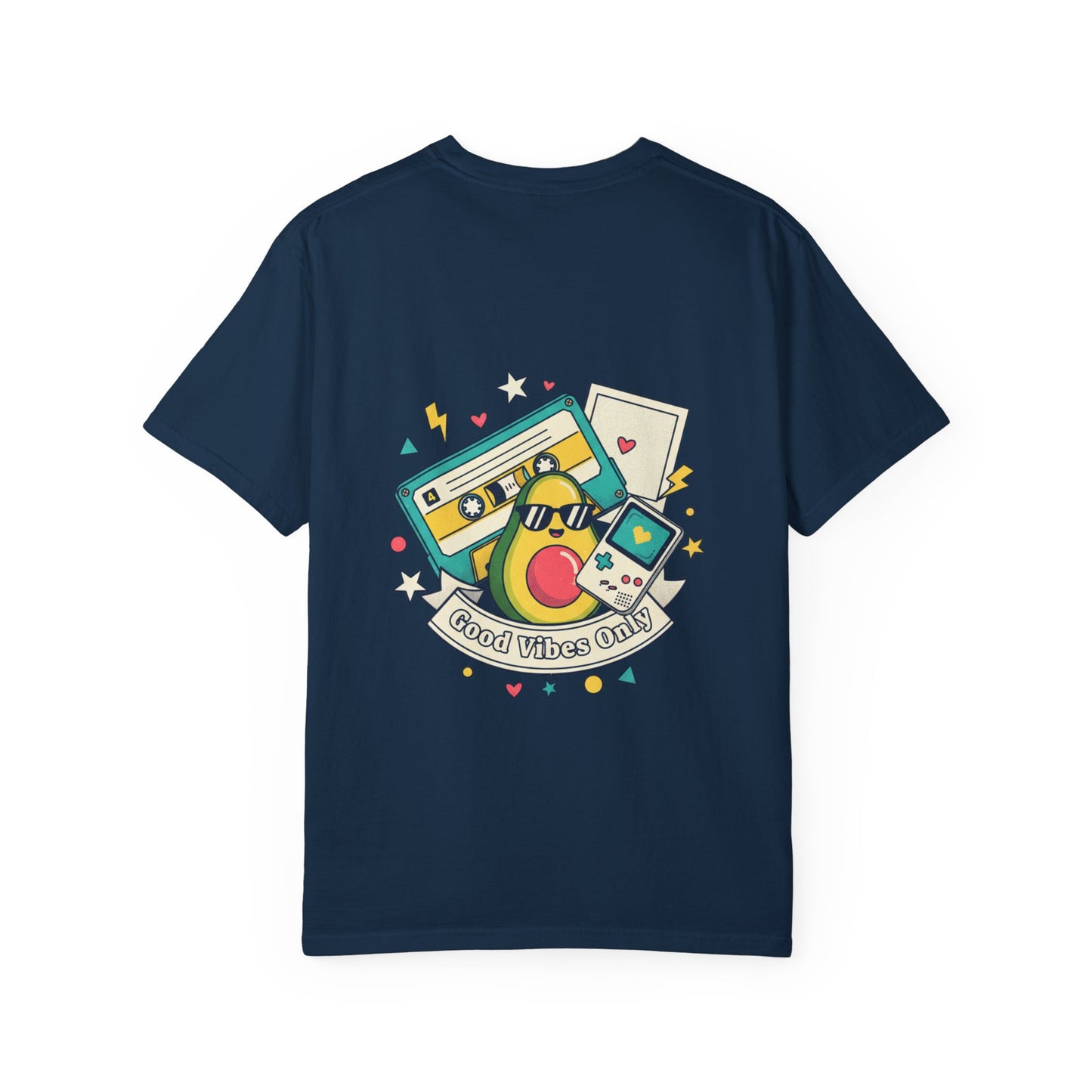 Good Vibes Only T-Shirt — Retro Cassette & Emojis Graphic Tee