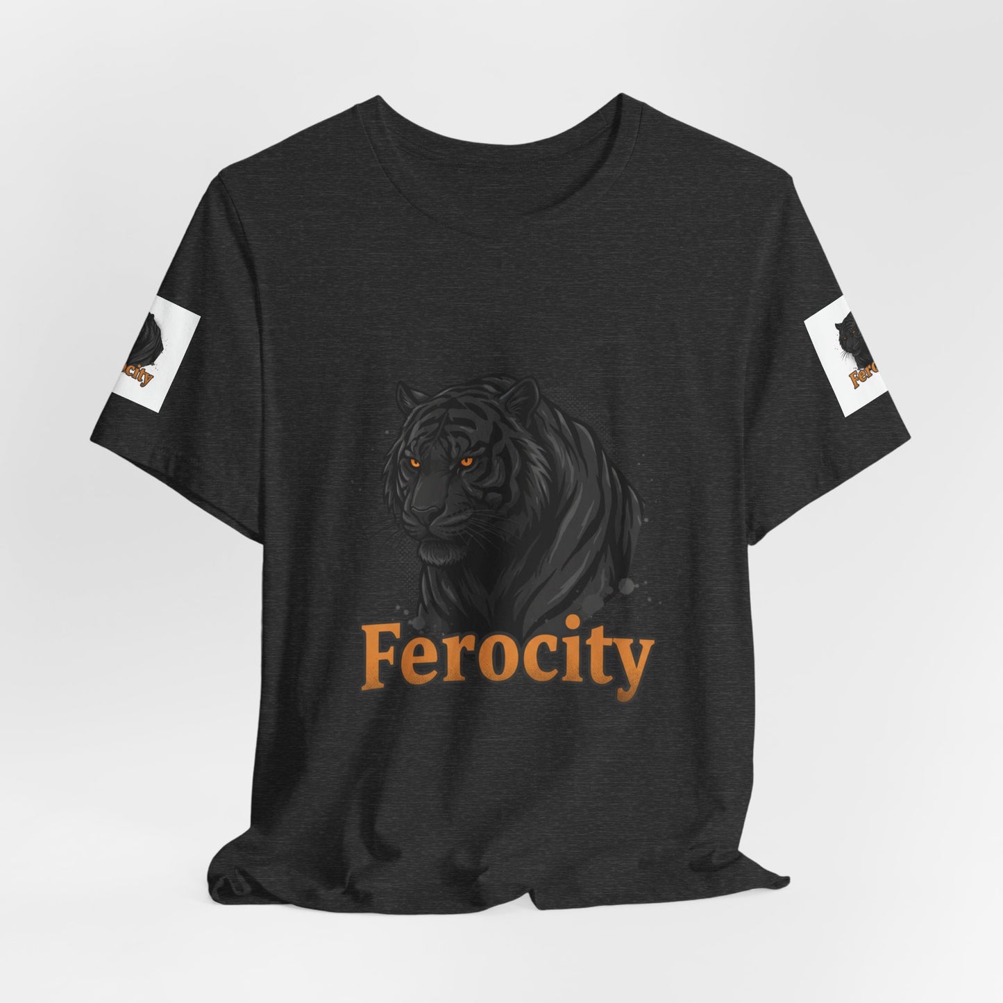 Ferocity Black Panther T‑Shirt – Graphic Tiger Head Tee
