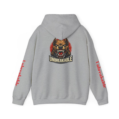 Unbreakable Bear Hoodie — Graphic Pullover with Roaring Bear Design