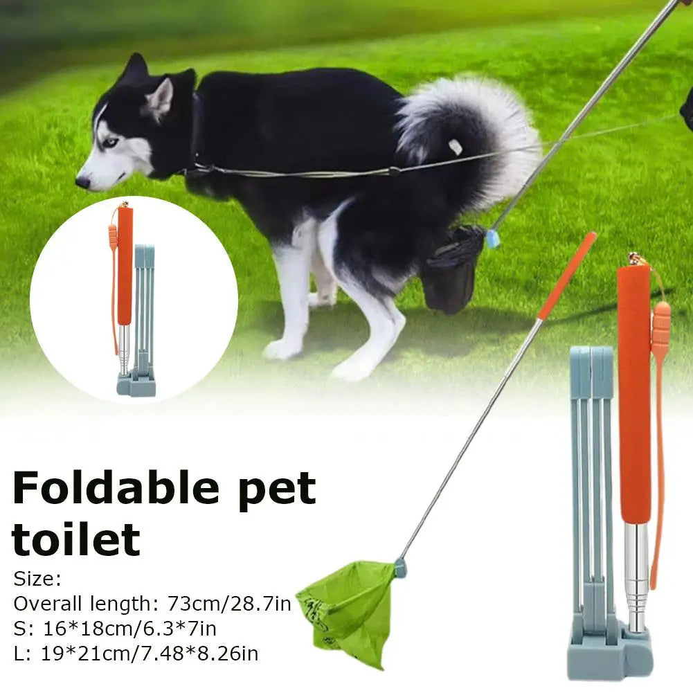 28.7-inch Long Handle Steel Dog Cat Pet Poop Scoop Garbage Grabber Dirt Picker Environmentally Friendly Clean Pet - Merit Sell