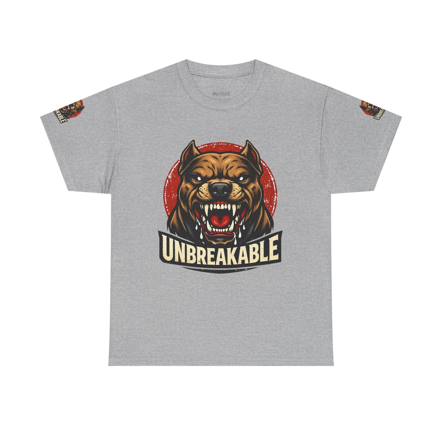 Unbreakable Pitbull Tee — Fierce Dog Graphic T-Shirt
