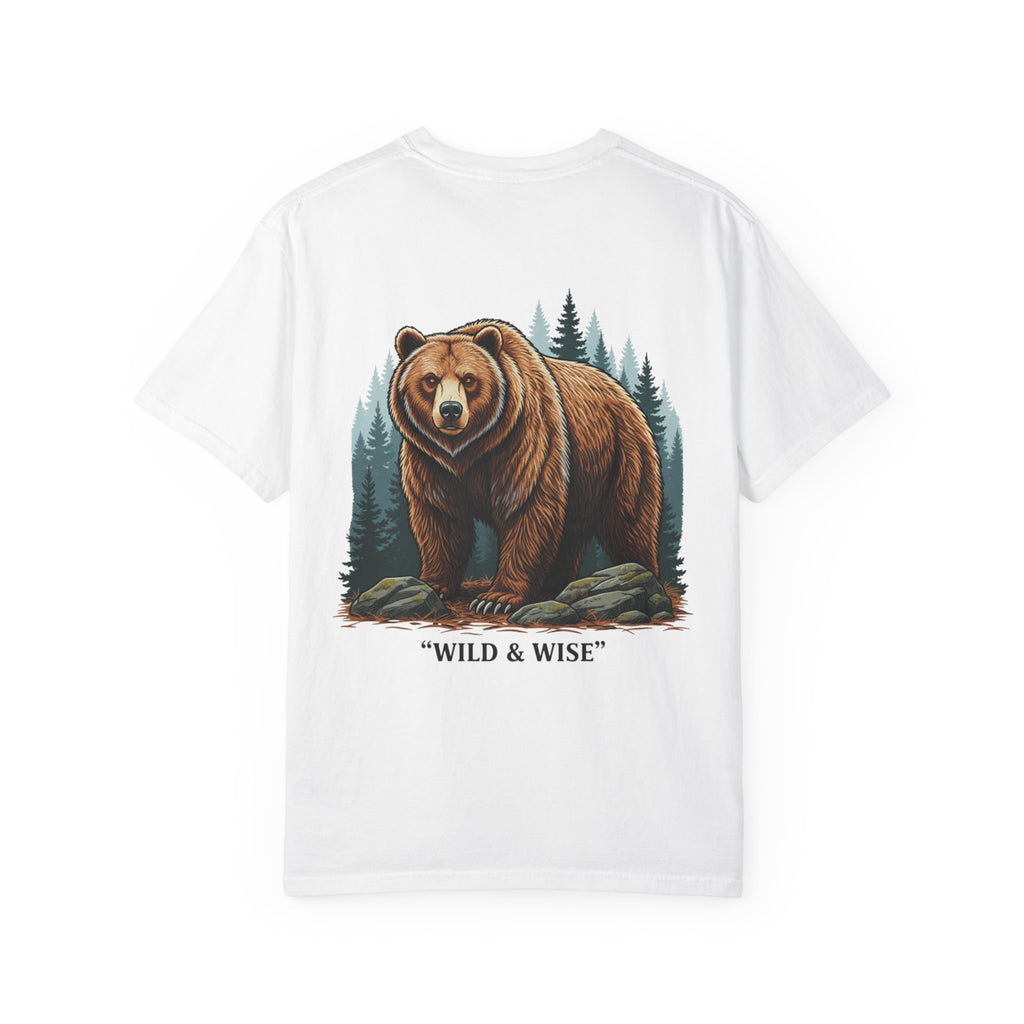 Bear Graphic T-Shirt — "Wild & Wise" Forest Adventure Tee