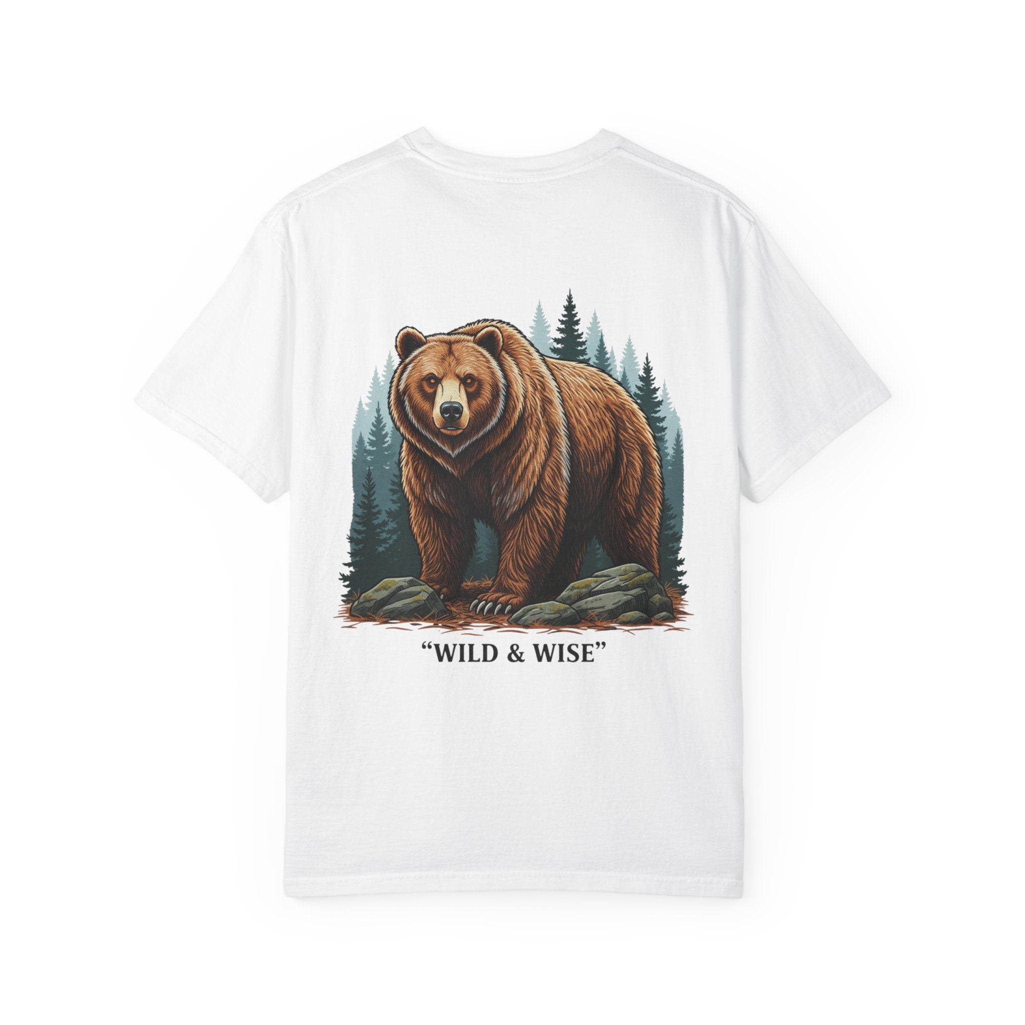 Bear Graphic T-Shirt — "Wild & Wise" Forest Adventure Tee