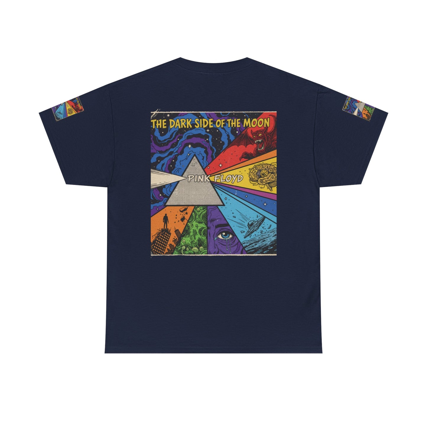 Retro Psychedelic 'The Dark Side of the Moon' Tee