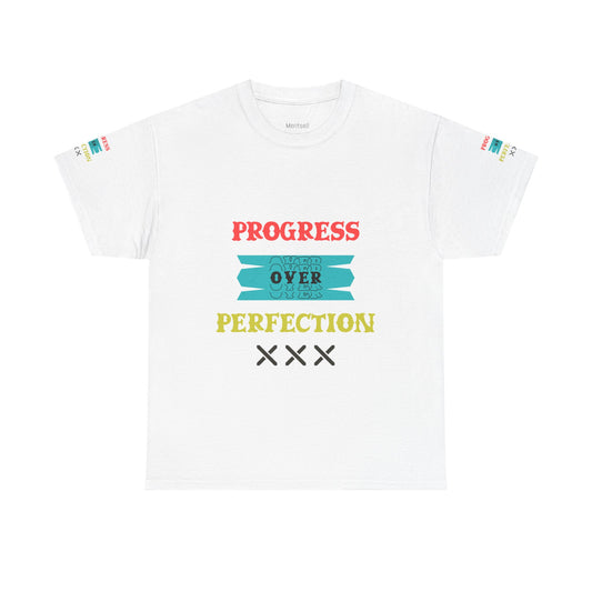 Progress Over Perfection T‑Shirt — Motivational Graphic Tee Merit Sell