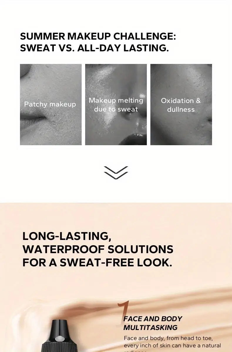 2Pcs Makeup Set Primer & Foundation Matte Velvet Waterproof Foundation Long Lasting Portable Makeup Travel Makeup Set - Merit Sell