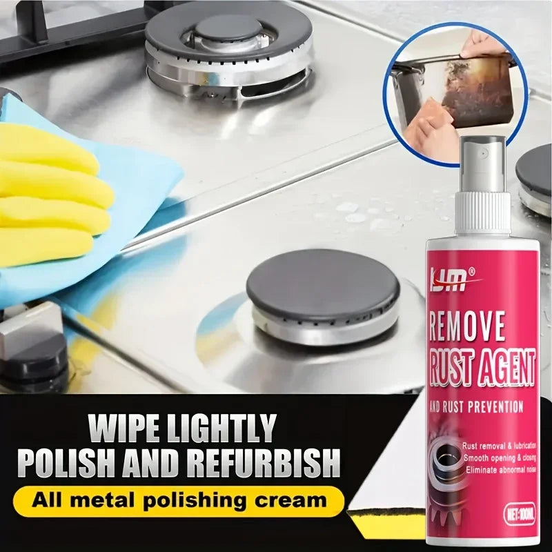 3.38oz LIM Remove Rust Agent Spray - Fast-Acting Rust Remover for Cars, Boats, Kitchens, Bathrooms - Multi-Surface Protection - Merit Sell