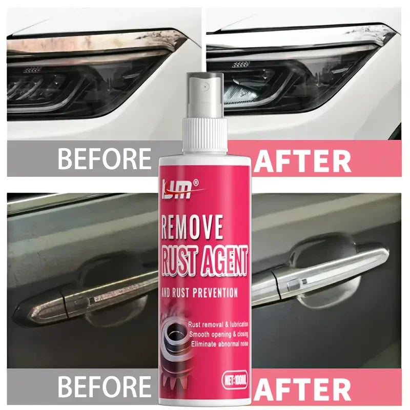 3.38oz LIM Remove Rust Agent Spray - Fast-Acting Rust Remover for Cars, Boats, Kitchens, Bathrooms - Multi-Surface Protection - Merit Sell