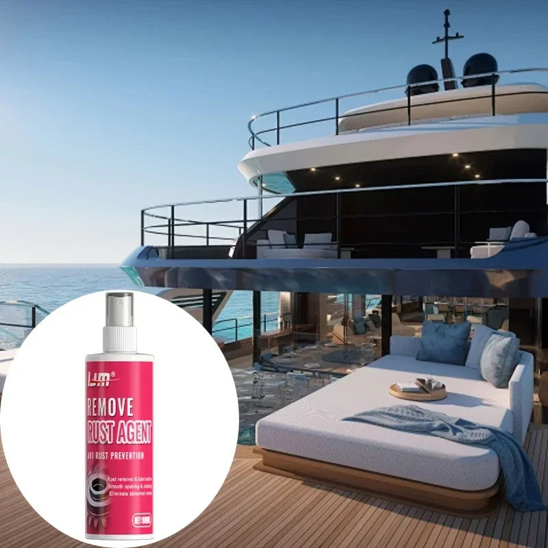 3.38oz LIM Remove Rust Agent Spray - Fast-Acting Rust Remover for Cars, Boats, Kitchens, Bathrooms - Multi-Surface Protection - Merit Sell