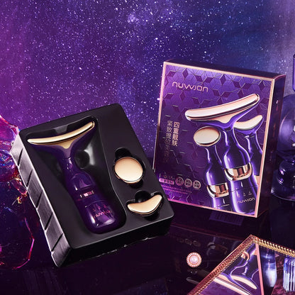 3 In 1 Facial Lifting Device Neck Facial Eye Massage Face Slimmer EMS Beauty Skin Tightening Wrinkle Anti Aging Face Massager - Merit Sell