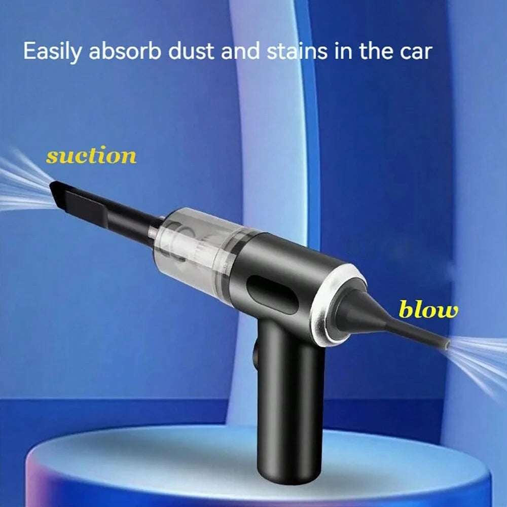 3 In 1 Integrated Suction And Blowing Vacuum Combination Vacuum Cleaner USB Charging Small Car Household Vacuum Cleaner - Merit Sell