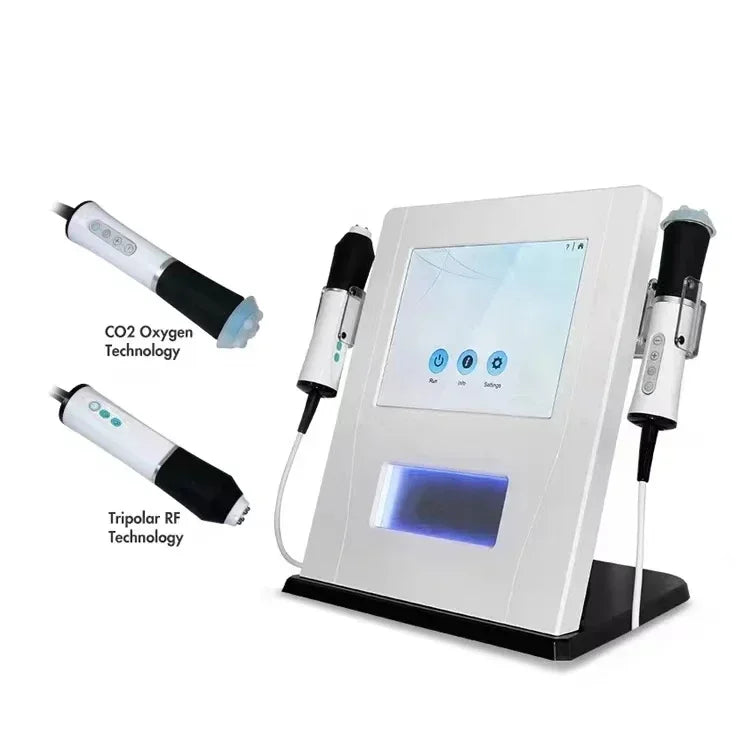 3 in 1 Hydrofacial Beauty Machine Oxygen Skin Rejuvenation Facial Tightening Machine For Skin Whitening CO2 Bubble+RF+Ultrasound - Merit Sell