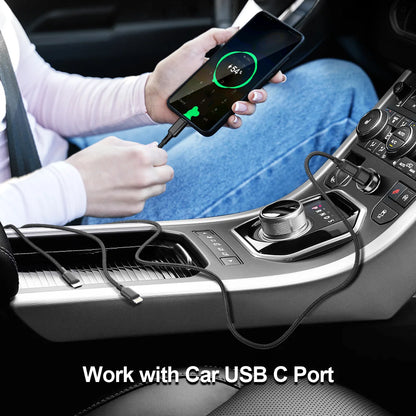 3 in1 Charging Cable Multi Usb Port Multiple Usb Charging Cord Type C Micro Charger Mobile Phone Wire For iPhone 14 13 12 Huawei - Merit Sell