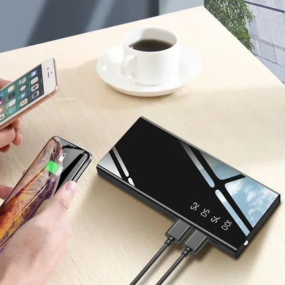 30000mAh LED Digital Display Portable Charger External Battery Suitable for iPhone and Android USB Power Bank Mini Powerbank - Merit Sell
