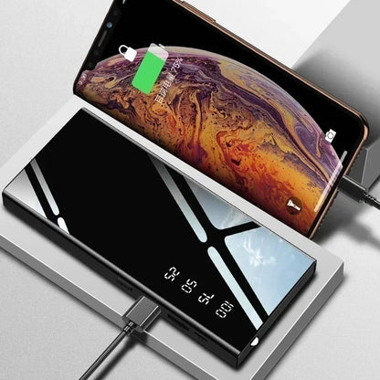 30000mAh LED Digital Display Portable Charger External Battery Suitable for iPhone and Android USB Power Bank Mini Powerbank - Merit Sell