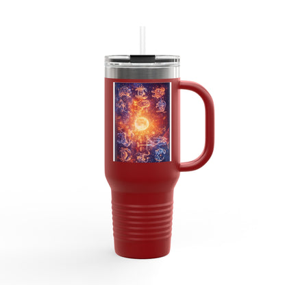 40oz Insulated Travel Mug — Cosmic Energy Zodiac Design